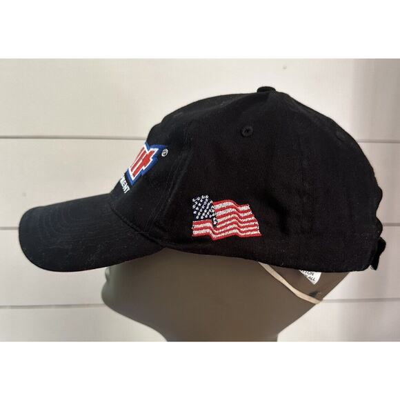 Summit Racing Equipment Black Baseball Cap Hat Hook And Loop Adjustable - Picture 3 of 6